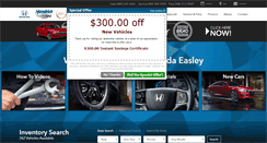 Desktop Screenshot of hendrickhondasc.com